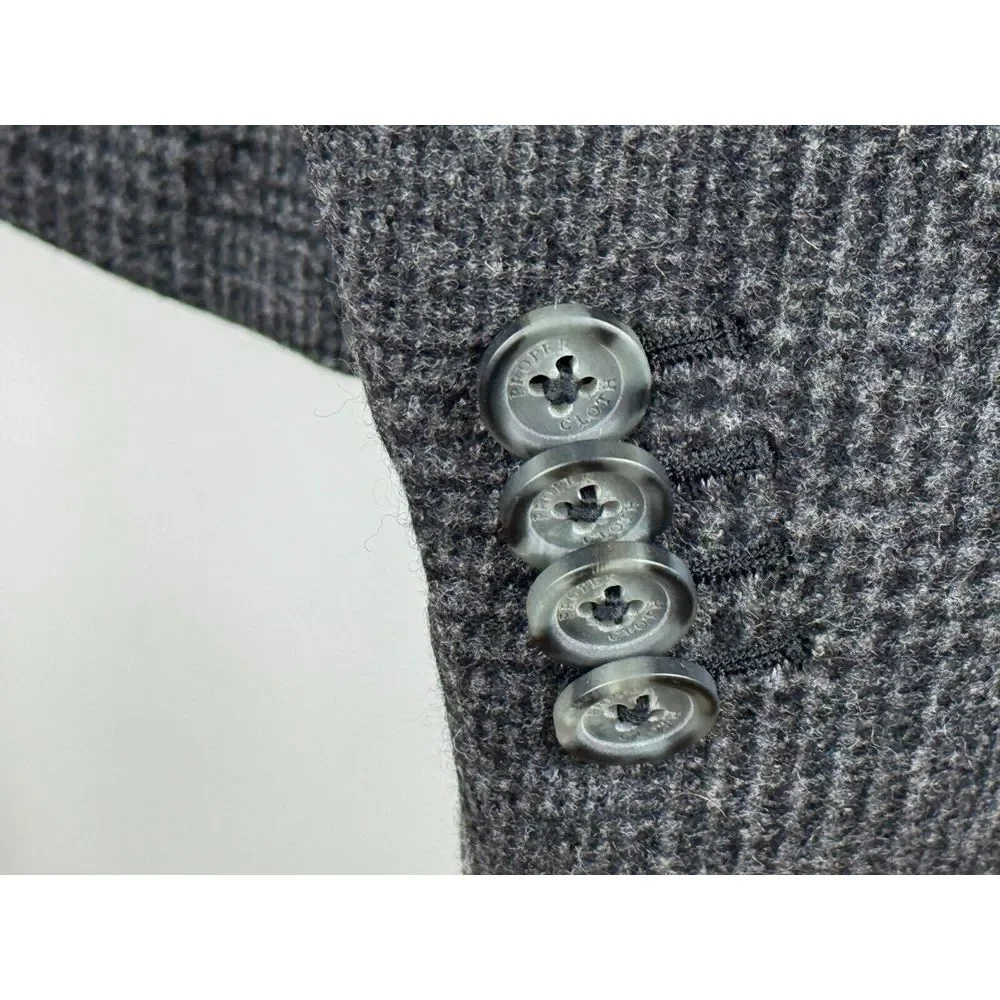Proper Cloth Bedford Jacket Men 54/3XL? NWOT Gray Glen Plaid Unlined‎ Pockets